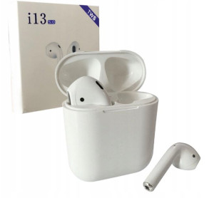Słuchawki i13 TWS 2020 bluetooth bezprzewodowe (białe)
