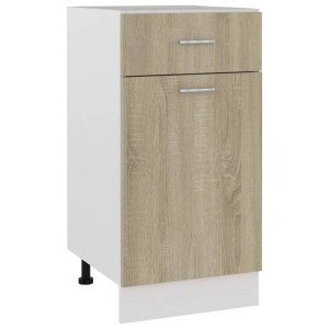 Szafka z szufladą, dąb sonoma, 40x46x81,5 cm, płyta wiórowa
