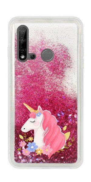 Casegadget Etui Liquid Jednorożec Huawei P20 Lite 2019 Różowy