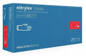 Rękawiczki nitrylowe nitrylex 100szt L bezpudrowe medyczne