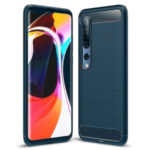 Carbon Case Etui do Xiaomi Mi 10 / 10 Pro niebieskie