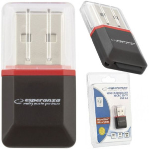 CZYTNIK KART PAMIĘCI micro SD SDHC Pendrive USB Czarny