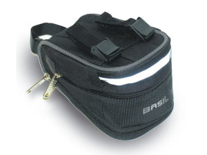 Torebka podsiodłowa BASIL MADA SADDLE BAG 1L, mocowanie na paski, wodoodpor