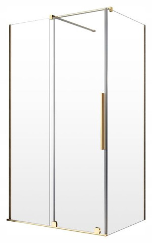 Kabina Furo KDJ GOLD 90x90x200 RADAWAY Lewa Złota