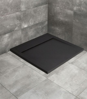 Brodzik Radaway Teos C 100x100 Czarny + Syfon