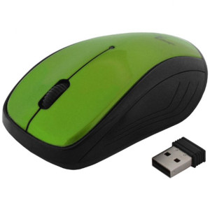 Mysz bezprzewodowa USB zielona