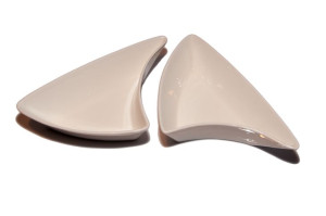 Miseczki do dipów i sosów porcelanowe, trójkątne