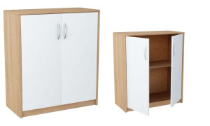Komoda Półka Sypialnia K017 Kolor Sonoma-biały 74 X 35 X 85cm