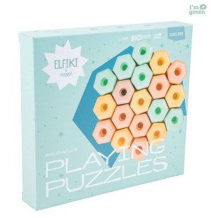 Klocki Elfiki Eco Puzzle do układania 20 el.