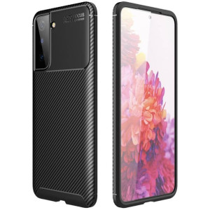 Etui SAMSUNG GALAXY S21+ PLUS Pancerne Shockproof Carbon Fiber czarne