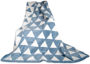 Koc Glamour Mauri denim 150x200 Greno ciepły