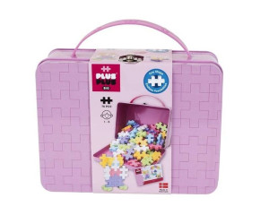 Klocki Plus Plus Big Pastel Metalowa Walizka 70 el.
