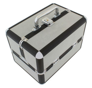 CA4T Kufer 25x17x17cm grey- black- kosmetyki