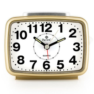 Budzik Pacific 2816 - Podświetlany - Gold (do015c)