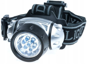 Latarka czołowa czołówka na czoło 12 LED JAXON