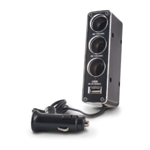 Rozdzielacz gniazda samochodowego Forever 3w1 z gniazdem USB CSS-03