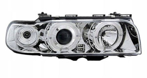 Reflektory przednie BMW E38 CHROM RINGI