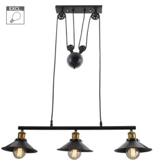 Lampa Wisząca Retro 3 x E27 Nave 7063222 metal