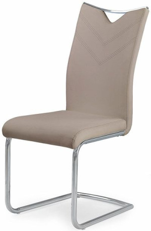 Minimalistyczne krzesło Eldor - cappuccino