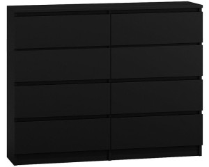 Komoda Syntia 120 cm - czarna