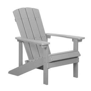 Krzesło ogrodowe jasnoszare ADIRONDACK