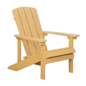 Krzesło ogrodowe żółte ADIRONDACK