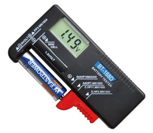 Tester miernik baterii AAA AA R3 R6 R9 LCD