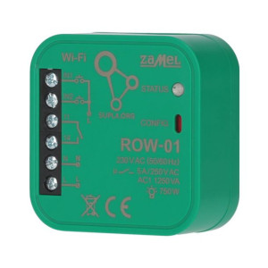 Supla Wifi Odbiornik 1 Kanałowy Row-01 Dwukierunkowy Zamel