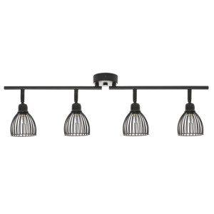 Lampa sufitowa 4-punktowa metalowa czarna GOLOK