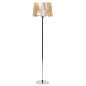 Lampa podłogowa jasne drewno FORGE