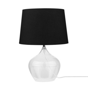 Lampa stołowa szklana czarna OSUM