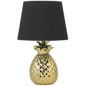 Lampa stołowa ceramiczna złota PINEAPPLE
