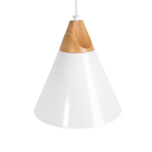 Lampa wisząca metalowa biała ALBANO