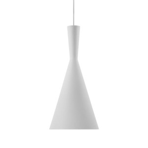 Lampa wisząca metalowa biało-złota TAGUS
