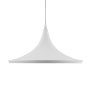 Lampa wisząca metalowa biała YAMUNA