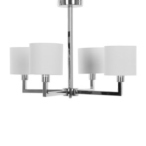 Lampa wisząca 4-punktowa metalowa biała SHAPKINA