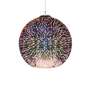 Lampa wisząca szklana miedziana SESSERA