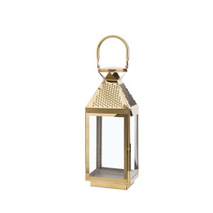 Lampion 40 cm mosiężny BALI