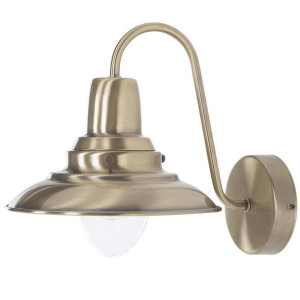 Lampa ścienna metalowa mosiężna LUZA