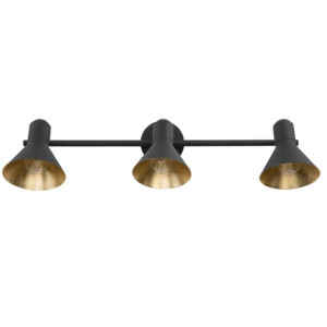 Lampa sufitowa 3-punktowa metalowa czarna MERSEY