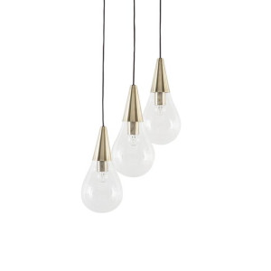 Lampa wisząca 3-punktowa przeźroczysta VESLE