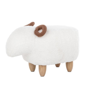 Pufa zwierzak biała LAMB