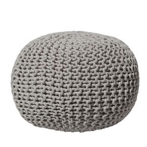 Puf 50 x 35 cm jasnoszary CONRAD