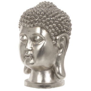 Figurka głowa srebrna BUDDHA