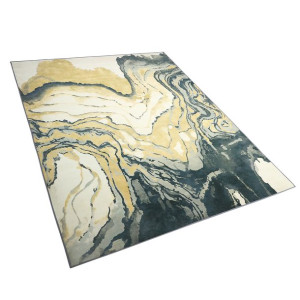 Dywan 160 x 230 cm beżowo-niebieski GEBZE