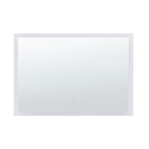 Lustro ścienne LED 60 x 80 cm srebrne ADOUR