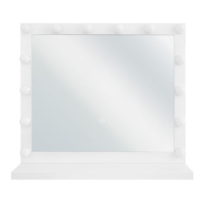 Lustro stojące LED 50 x 60 cm białe BEAUVOIR