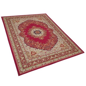 Dywan 160 x 230 cm czerwony KARAMAN