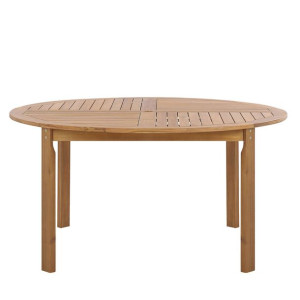 Stół ogrodowy akacjowy ø 150 cm jasne drewno TOLVE