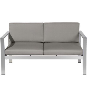 Sofa ogrodowa 2-osobowa ciemnoszara SALERNO
